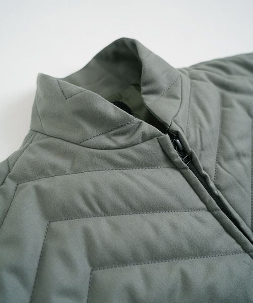 VU.ヴウ.zigzag stand collar bluson vu-a22-b12[GREEN GRAY]:s