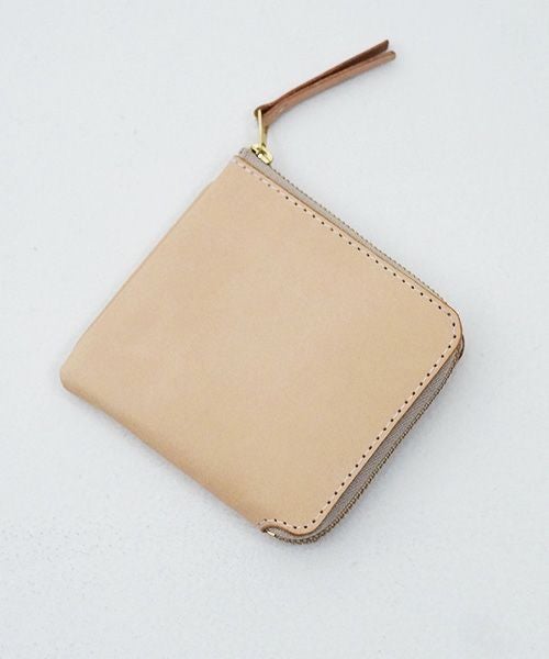 nejicommu.ネジコミュ.SQUARE ZIP WALLET [NATURAL]_