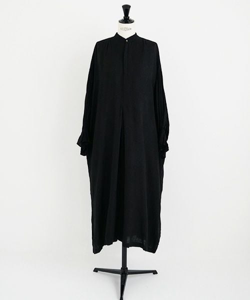 スズキタカユキpuff-sleeve dress ブラック suzuki takayuki スズキタカユキ puff-sleeve dress [S231-24/black]