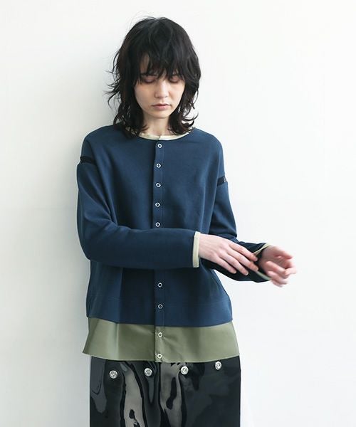 SWANLAKE.スワンレイク.クルーネックカーディガン [CT-1551]