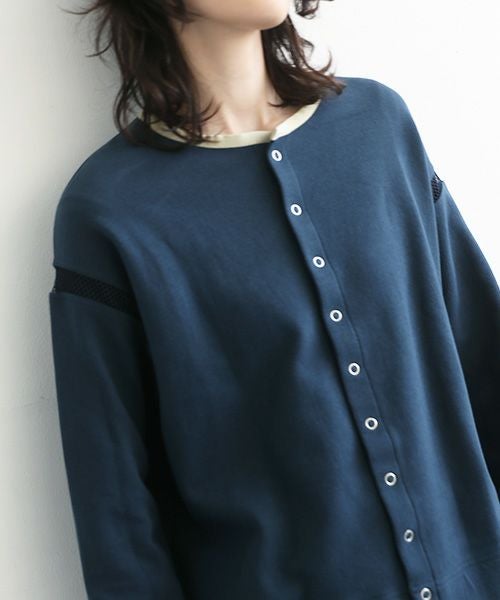 SWANLAKE.スワンレイク.クルーネックカーディガン [CT-1551]