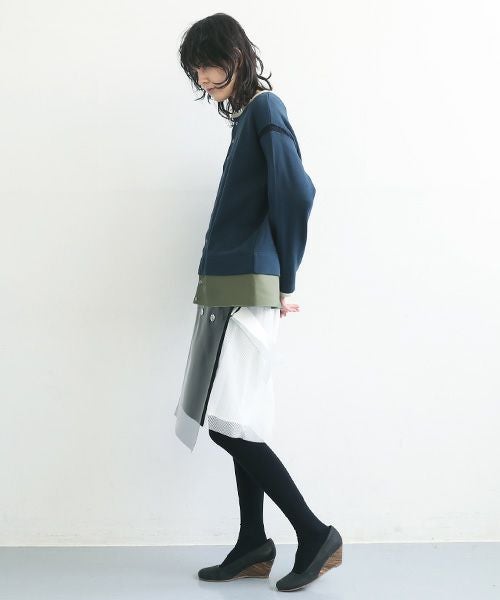 SWANLAKE.スワンレイク.クルーネックカーディガン [CT-1551]