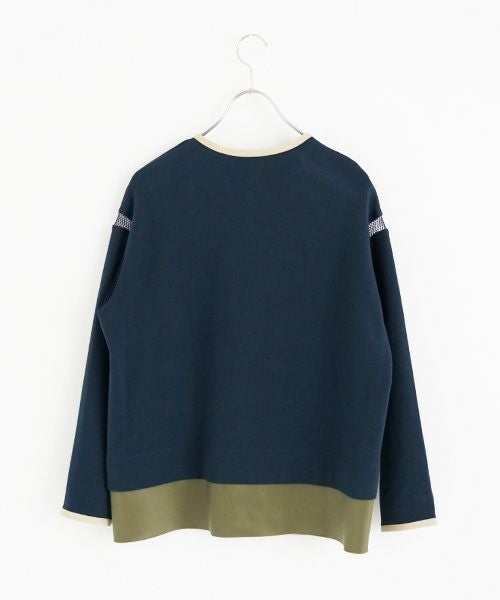 SWANLAKE.スワンレイク.クルーネックカーディガン [CT-1551]