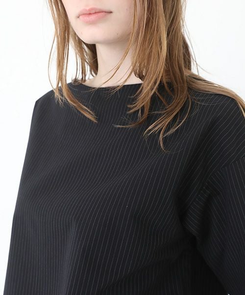 Mochi / home&miles.モチ / ホーム＆マイルズ. T-blouse [black×striped]