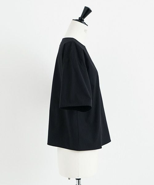 Mochi / home&miles.モチ / ホーム＆マイルズ. T-blouse [black×striped]