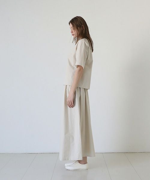 Mochi / home&miles.モチ / ホーム＆マイルズ. T-blouse [ecru×striped]