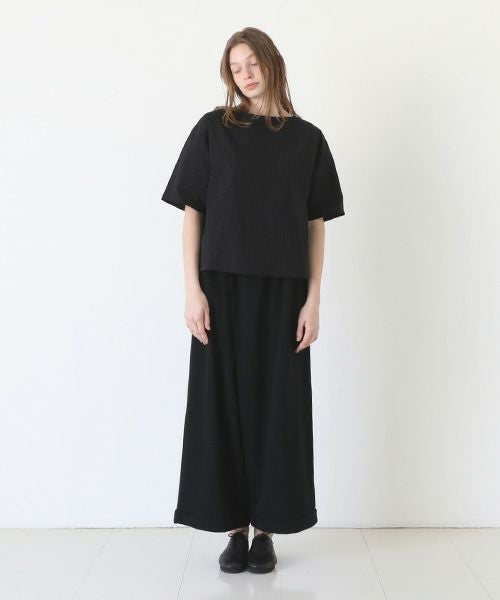 Mochi / home&miles.モチ / ホーム＆マイルズ.asymmetry sweatpants [black]