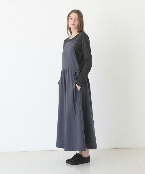 Mochi / home&miles.モチ / ホーム＆マイルズ.apron sweatsalopette [charcoal grey]