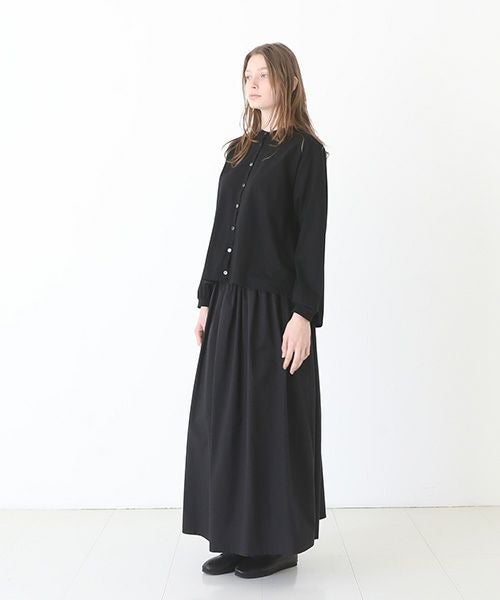 Mochi / home&miles.モチ / ホーム＆マイルズ.organic cotton cut & saw blouse [black]