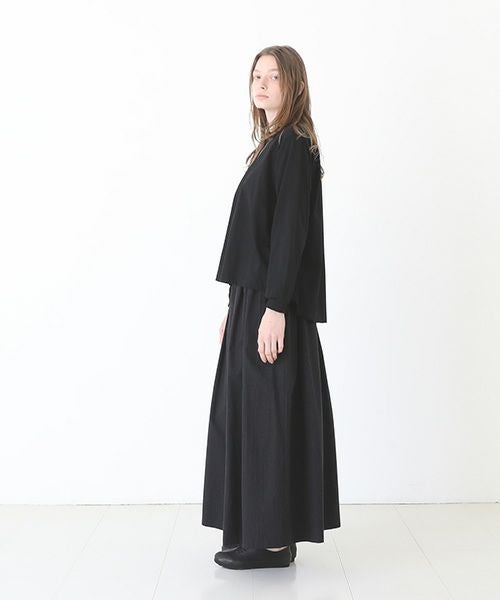 Mochi / home&miles.モチ / ホーム＆マイルズ.organic cotton cut & saw blouse [black]