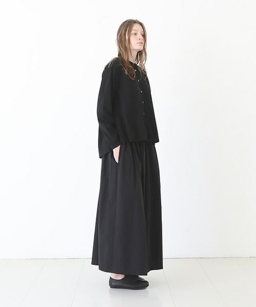 Mochi / home&miles.モチ / ホーム＆マイルズ.organic cotton cut & saw blouse [black]