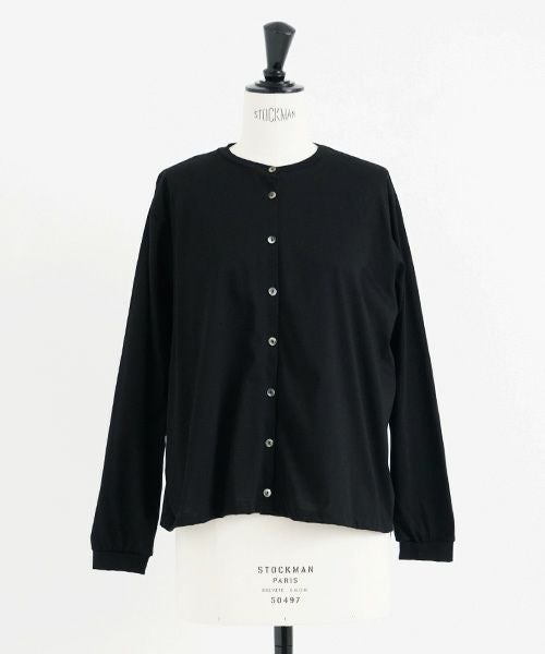 Mochi / home&miles.モチ / ホーム＆マイルズ.organic cotton cut & saw blouse [black]