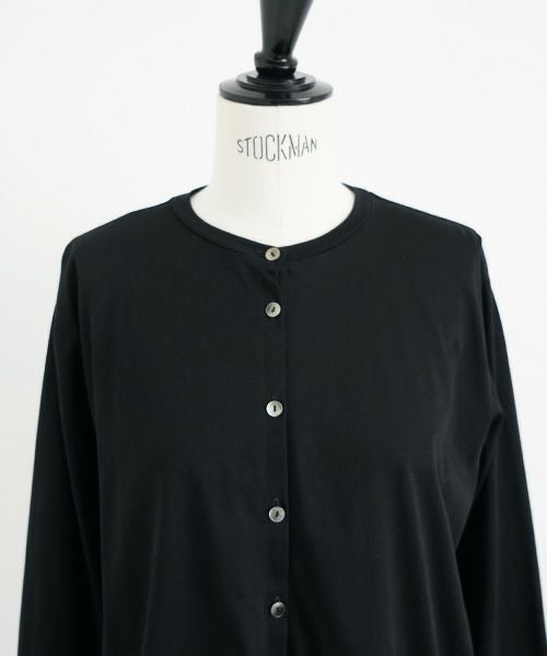 Mochi / home&miles.モチ / ホーム＆マイルズ.organic cotton cut & saw blouse [black]