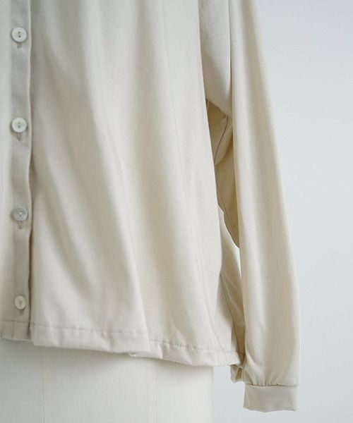 Mochi / home&miles.モチ / ホーム＆マイルズ.organic cotton cut & saw blouse [chalk]
