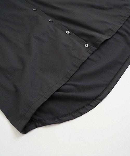 Mochi / home&miles.モチ / ホーム＆マイルズ.organic cotton cut & saw blouse  [charcoal grey]