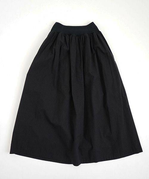 Mochi / home&miles.モチ / ホーム＆マイルズ.long skirt [black×striped]