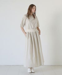 Mochi / home&miles.モチ / ホーム＆マイルズ.long skirt [ecru×striped]