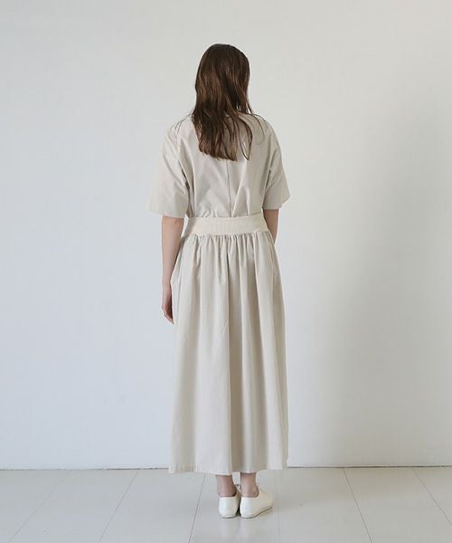 Mochi / home&miles.モチ / ホーム＆マイルズ.long skirt [ecru×striped]