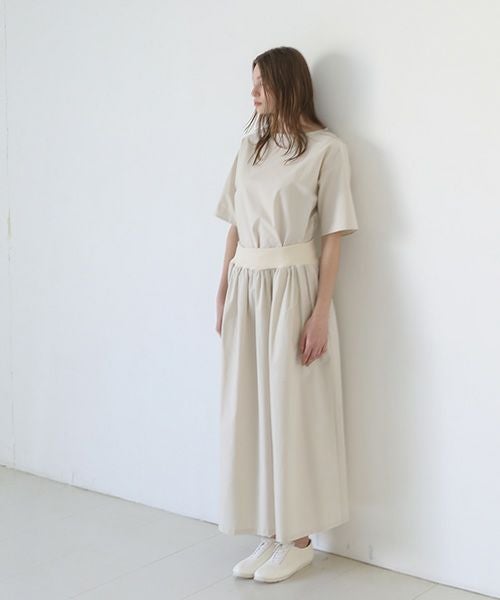 Mochi / home&miles.モチ / ホーム＆マイルズ.long skirt [ecru×striped]
