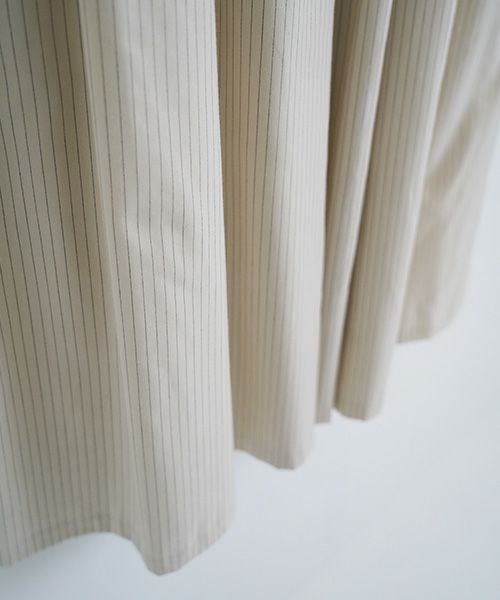 Mochi / home&miles.モチ / ホーム＆マイルズ.long skirt [ecru×striped]