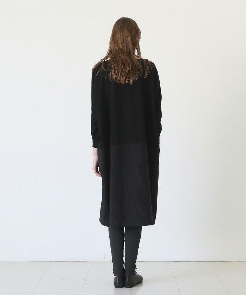 Mochi / home&miles.モチ / ホーム＆マイルズ.layered one piece [black×striped]