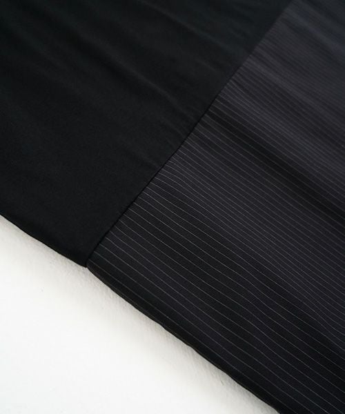 Mochi / home&miles.モチ / ホーム＆マイルズ.layered one piece [black×striped]