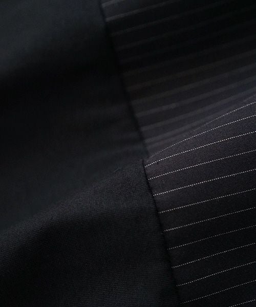 Mochi / home&miles.モチ / ホーム＆マイルズ.layered one piece [black×striped]