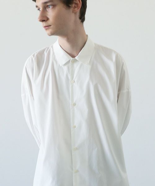 VU.ヴウ.ballon shirt-FINX COTTON vu-a23-s01[OFF WHITE]