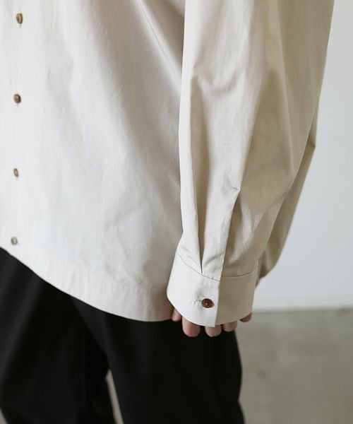 VU.ヴウ.ballon shirt-FINX COTTON vu-a23-s01[OFF BEIGE]