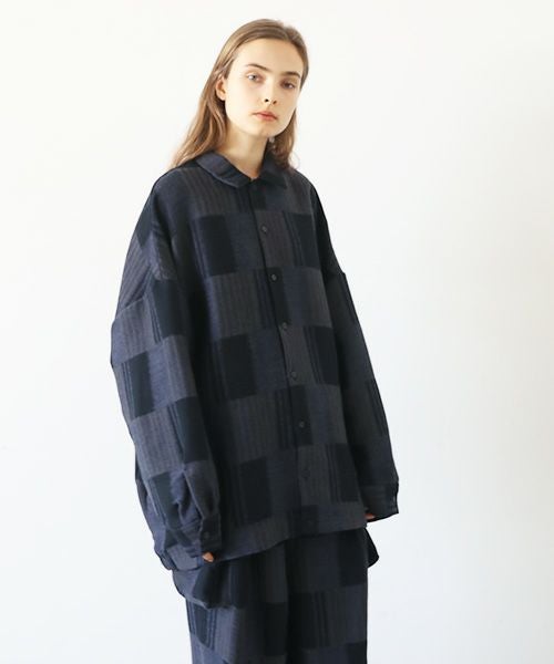 VU.ヴウ.check ballon shirt vu-a23-s01[CHECK]