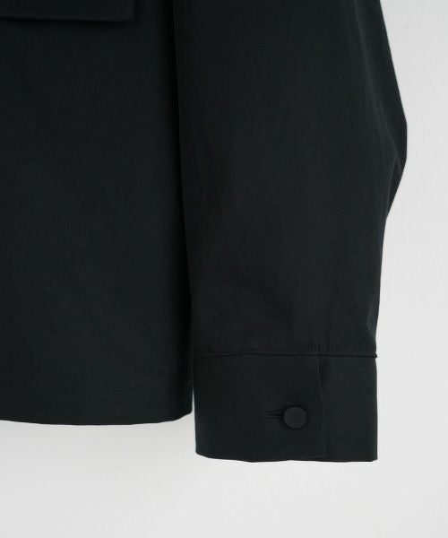 flight shirt-FINX COTTON vu-a23-s02[BLACK]