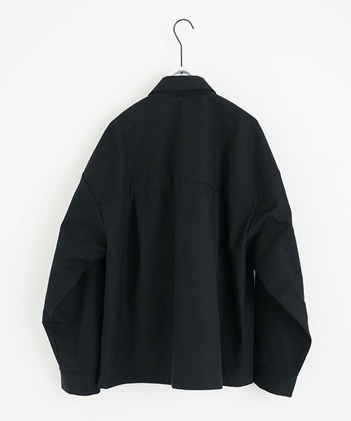 flight shirt-FINX COTTON vu-a23-s02[BLACK]