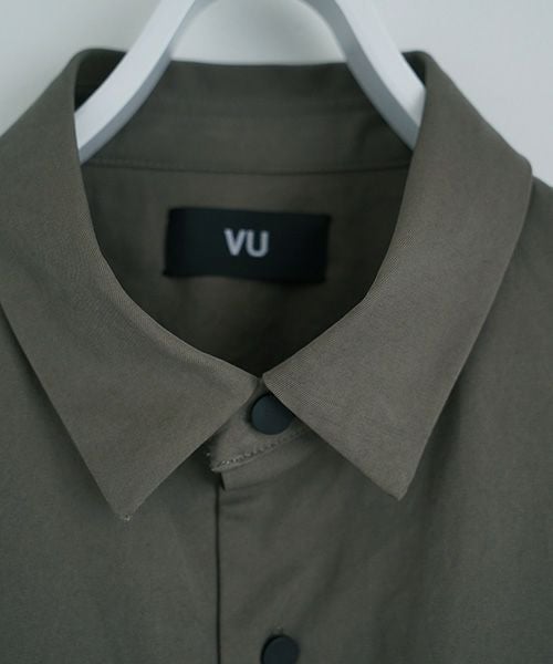 VU.ヴウ.flight shirt-FINX COTTON vu-a23-s02[DARK KHAKI]