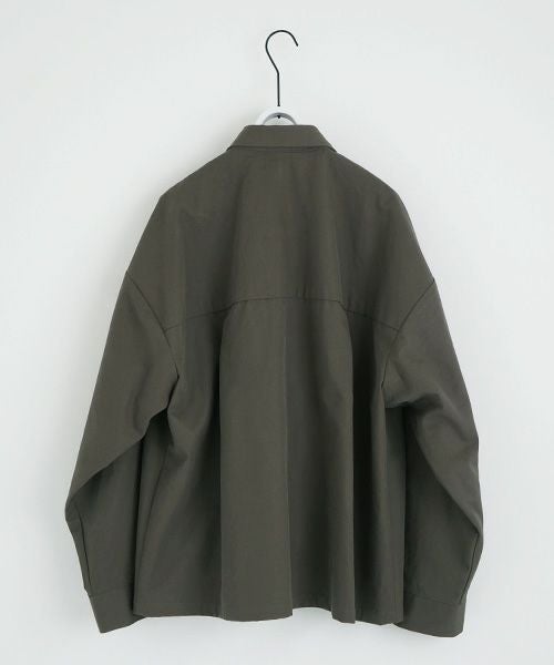 VU.ヴウ.flight shirt-FINX COTTON vu-a23-s02[DARK KHAKI]