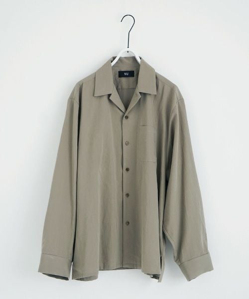 VU.ヴウ.open shirt vu-a23-s04[GREIGE]