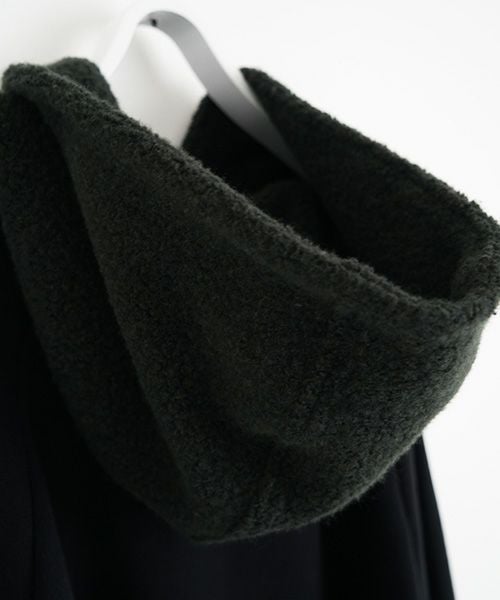 VU ballon over boa hoody vu-a23-t06[BLACK×MOSS GREEN]