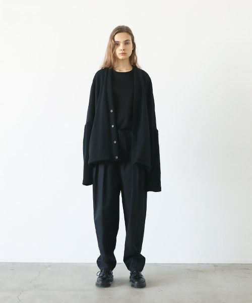 VU.ヴウ.boa sweat cardigan vu-a23-t07[BLACK]