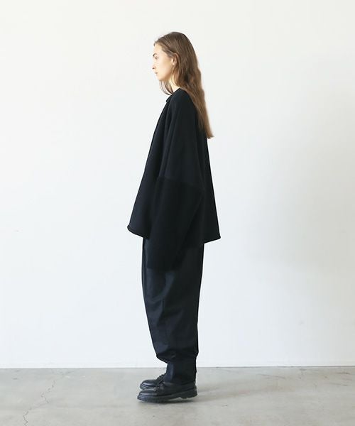 VU.ヴウ.boa sweat cardigan vu-a23-t07[BLACK]
