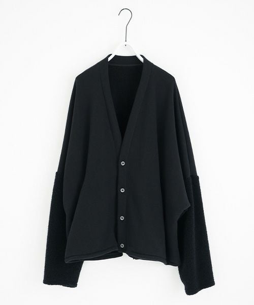 VU.ヴウ.boa sweat cardigan vu-a23-t07[BLACK]