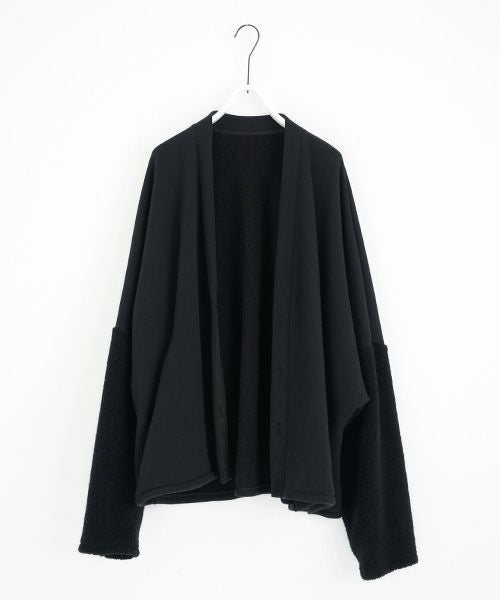 VU.ヴウ.boa sweat cardigan vu-a23-t07[BLACK]