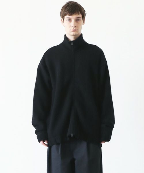 VU.ヴウ.zip knit cardigan vu-a23-k23[BLACK]