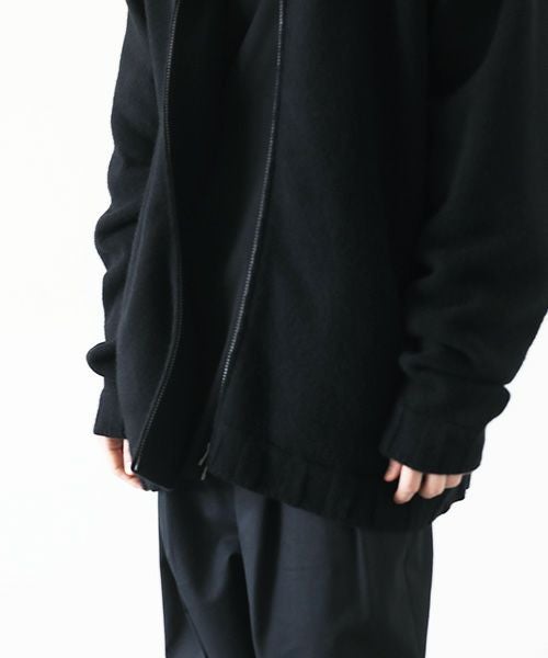 VU.ヴウ.zip knit cardigan vu-a23-k23[BLACK]