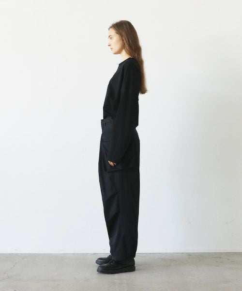 VU.ヴウ.flight pants-FINX COTTON vu-a23-p08[BLACK]