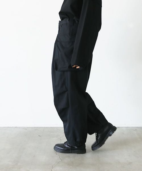 VU.ヴウ.flight pants-FINX COTTON vu-a23-p08[BLACK]