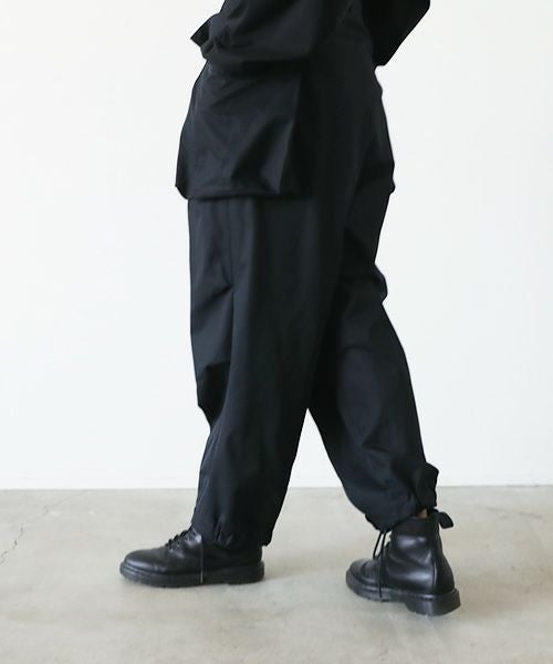 VU.ヴウ.flight pants-FINX COTTON vu-a23-p08[BLACK]