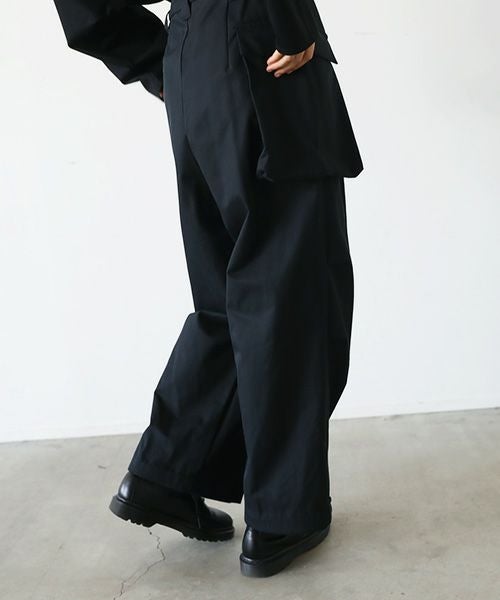 VU.ヴウ.flight pants-FINX COTTON vu-a23-p08[BLACK]
