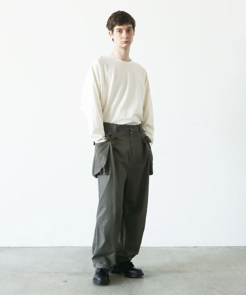 VU.ヴウ.flight pants-FINX COTTON vu-a23-p08[DARK KHAKI]