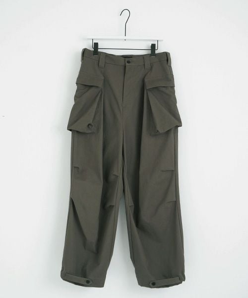 VU.ヴウ.flight pants-FINX COTTON vu-a23-p08[DARK KHAKI]