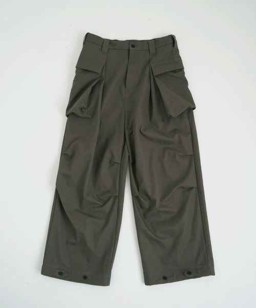 VU.ヴウ.flight pants-FINX COTTON vu-a23-p08[DARK KHAKI]