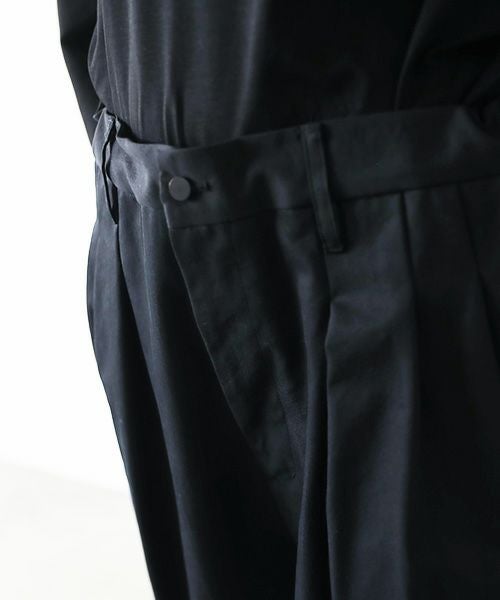 VU.ヴウ.tapered pants-FINX COTTON vu-a23-p10[BLACK]